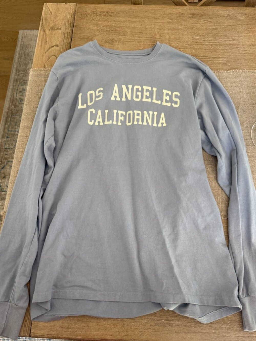 Light blue long sleeve Los Angelos, California Brandy Melville Long Sleeve, 2021
